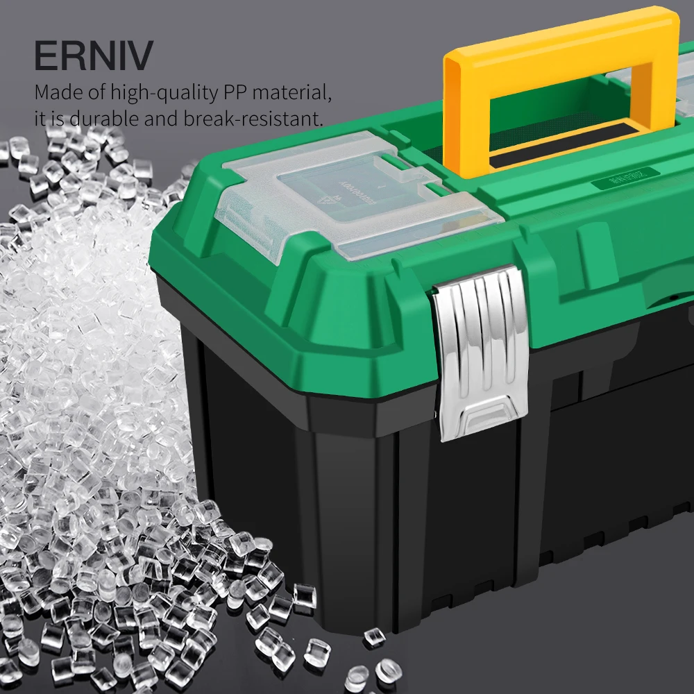 Пластиковый ящик для инструментов со съемным лотком сверхпрочный с 2