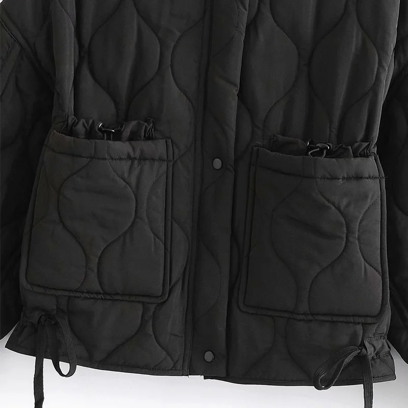 

2020 New Winter Women Parkas Thick Warm Short Parkas Down Cotton Female Zipper Solid Cold Outwear Plus Size Big Pocket Coats