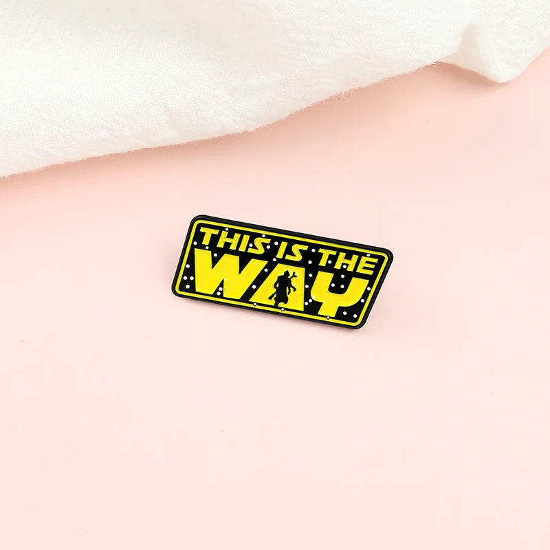 

THIS IS THE WAY Enamel Pins Custom Funny Banner Perseverance Is Victory Brooches Bag Lapel Pins Badge Text Dialog Jewelry Gifts