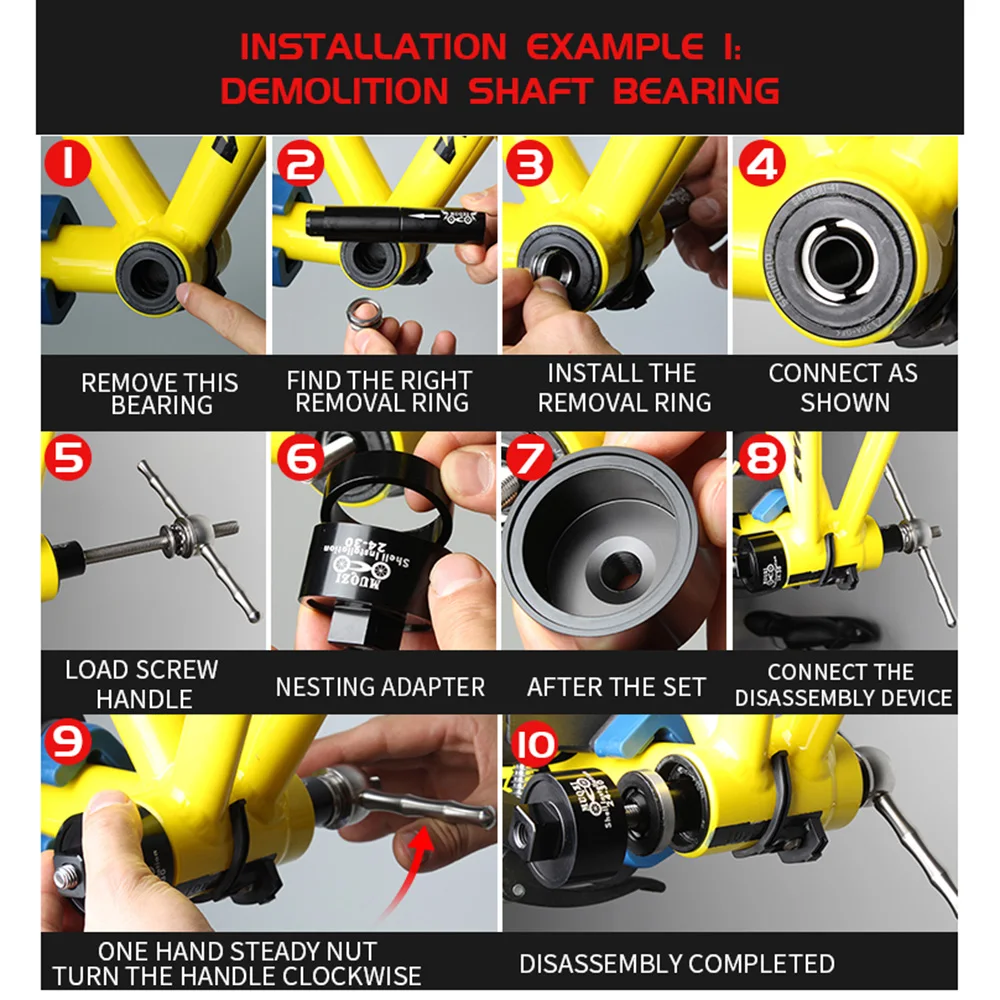 

Bicycle Bottom Bracket Install And Removal Tool Axle Disassembly For BB86/30/92/PF30 Mountain Bike Road Fixed Gear