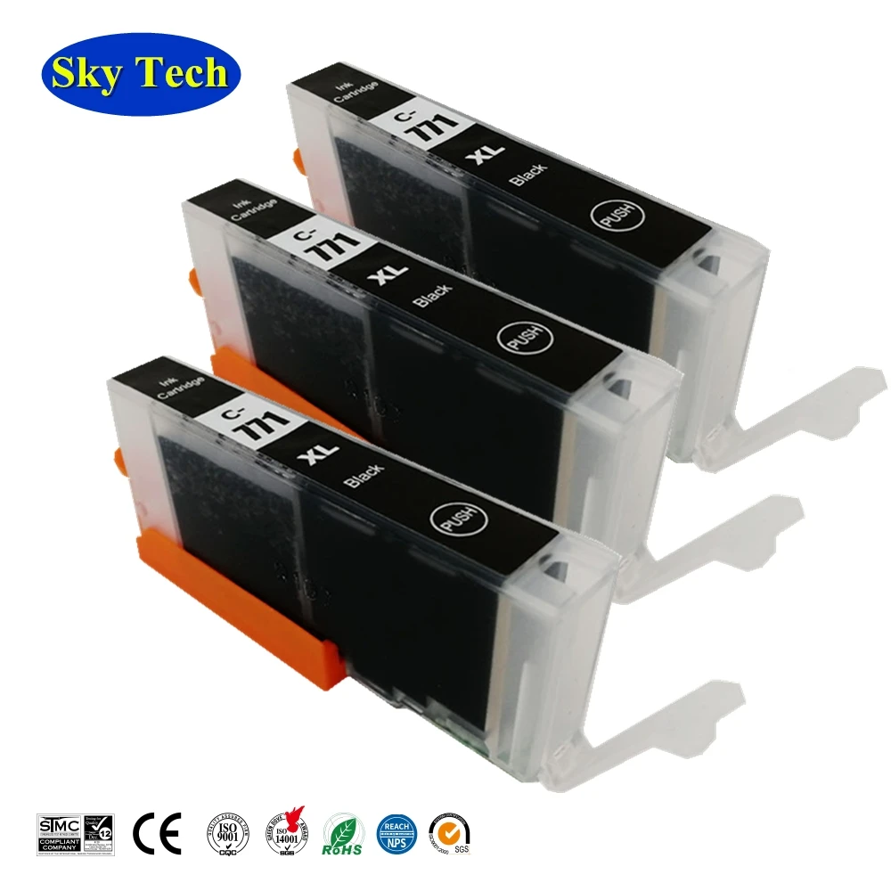 Совместимые картриджи с чернилами для Canon PGI770 CLI771 PGI-770 Pixma MG5770/MG6870/MG7770/TS5070/TS6070/TS8070 и
