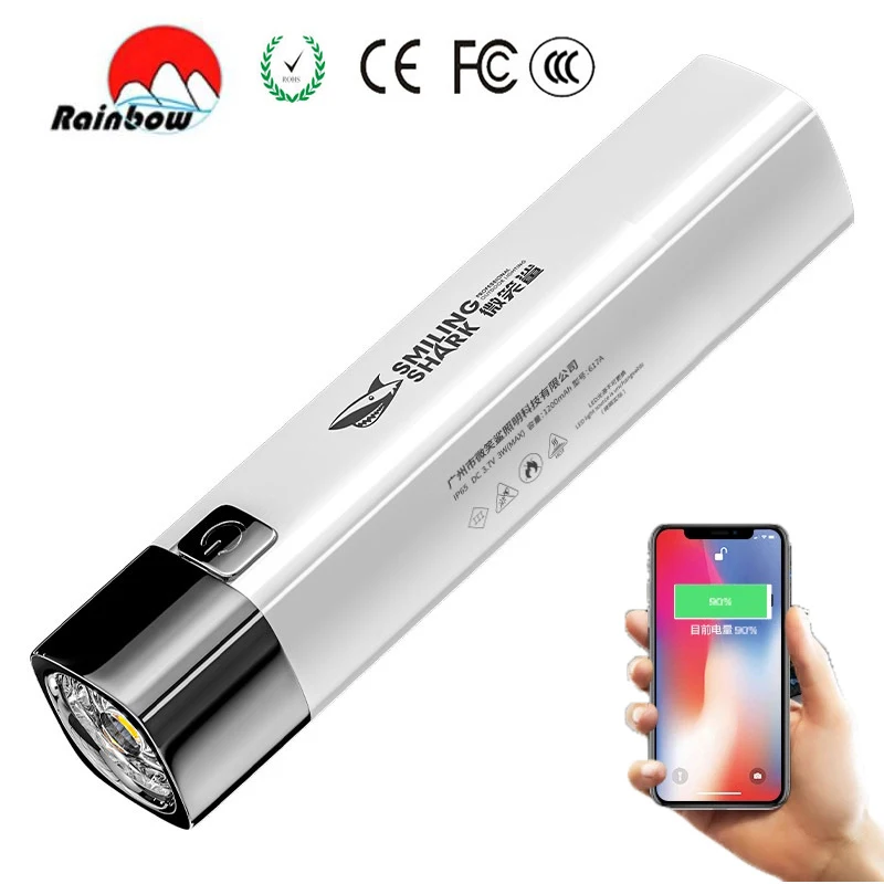 Супер яркий светодиодный фонарик 3 режима мощный мини для ночной езды кемпинга