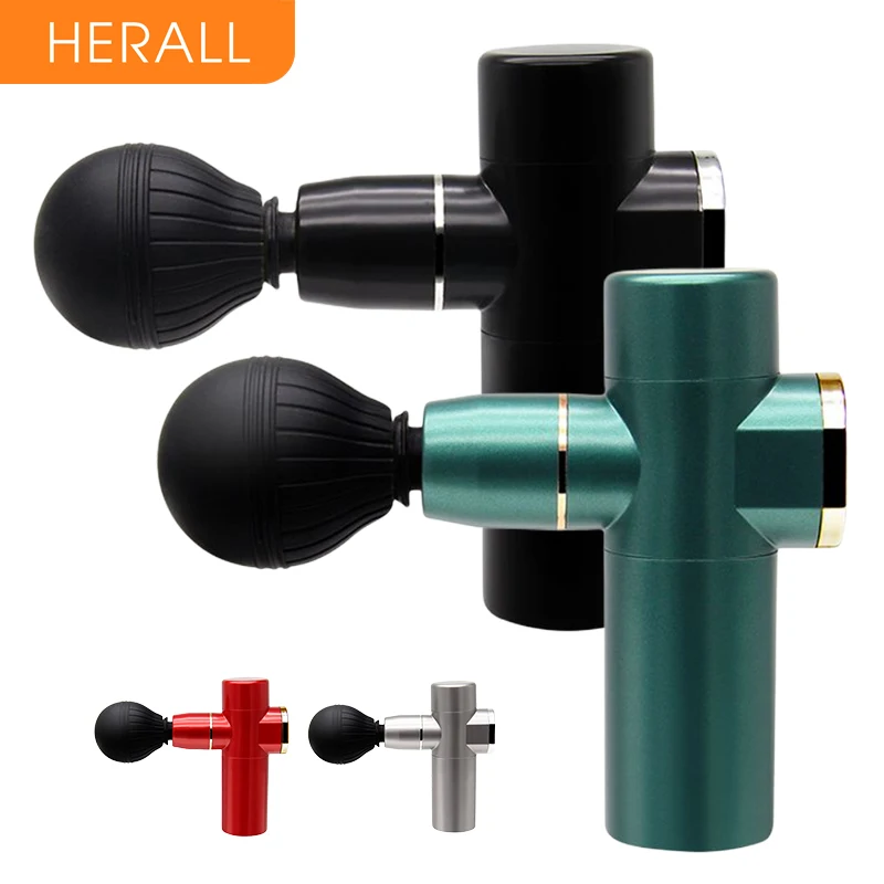 Портативный Массажный пистолет HERALL мини-проектор для шеи тела глубоких тканей