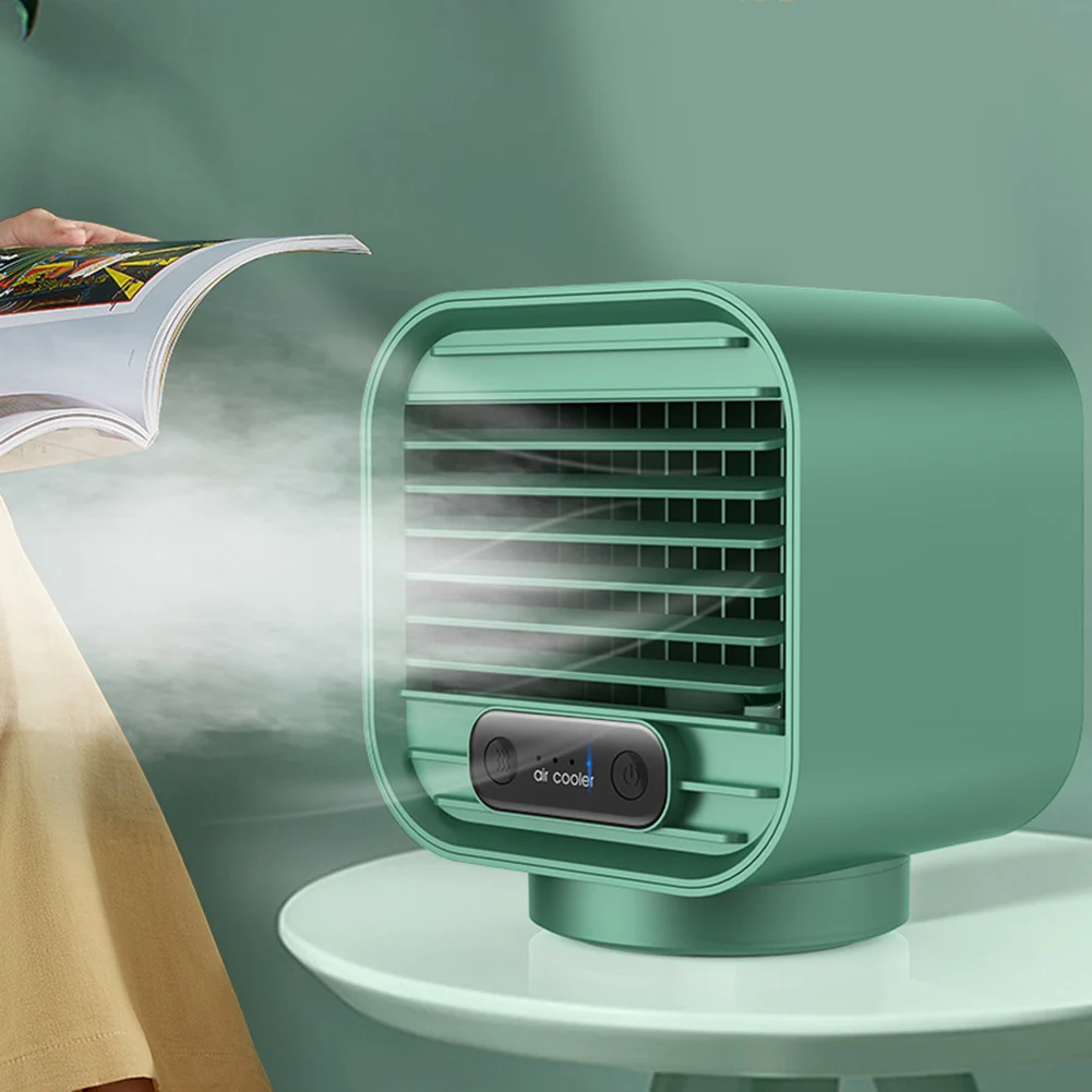 

Mute nano spray air conditioning fan summer outdoor camping air cooler humidification fan multifunctional USB rechargeable fan