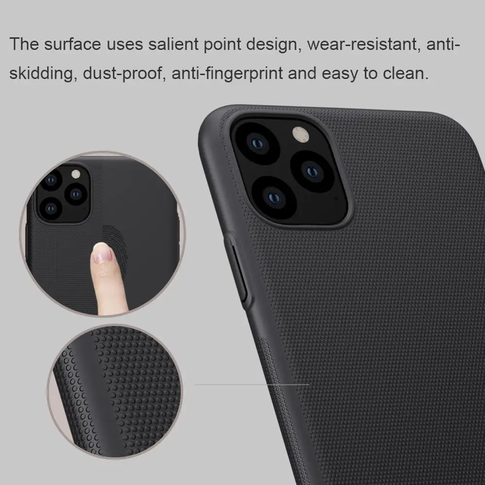 Для iPhone 11 Pro Max XS Max XR X Nillkin Супер Матовый Защитный Жесткий Тонкий чехол для задней панели ПК для iPhone 11 XR XS Max X чехол для телефона