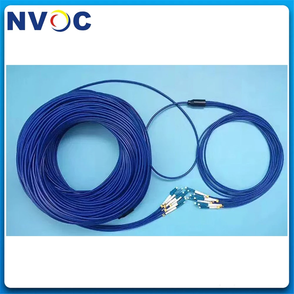 50/100/150 м 12C SM G652D 6 0 мм LC/UPC бронированного кабеля 12 ядер SC/FC/STUPC открытый DVI LC-LC