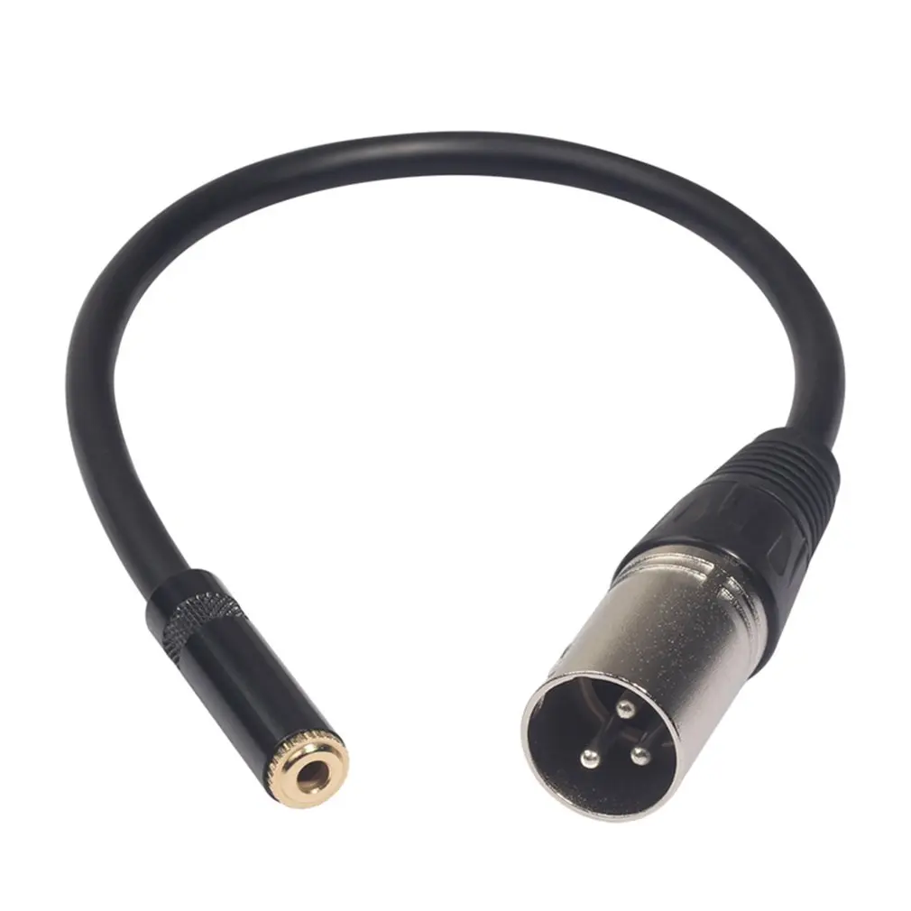 0,3 M Xlr Сделано в Китае 3-контактный разъем для 3,5 мм стерео штекер Экранированный микрофонный кабель ТРС к кабелю для подключения внешних устройств 3,5 мужского и женского пола 52923A
