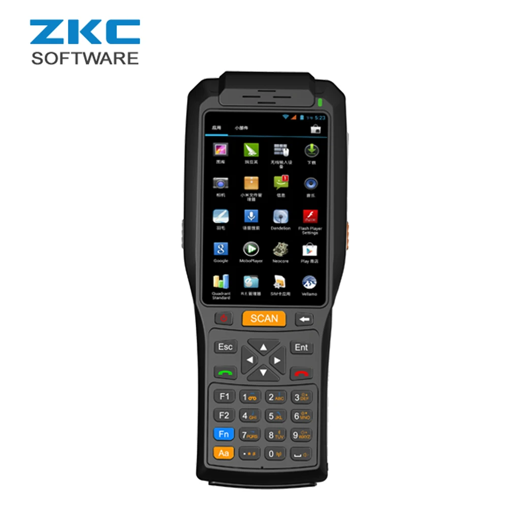WCDMA 4G Android POS машина с принтером NFC RFID считыватель карт и кассовый аппарат ZKC PDA3506 |