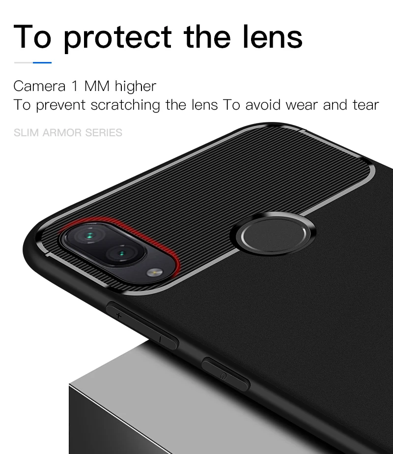 Тонкий армированный силиконовый чехол для Xiaomi Redmi 6A 6 Pro Note 7 Mi 9 A2 Lite телефона из
