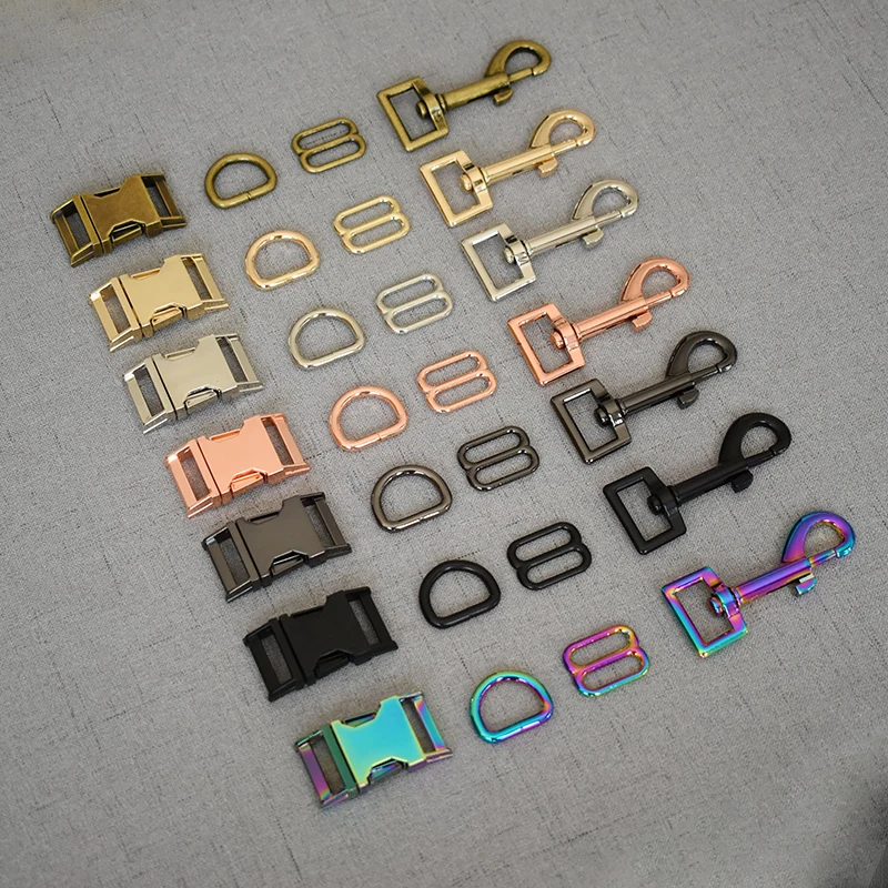 Металлические ремни скользящие D образные с пряжкой для животных 1 комплект 15 мм 20