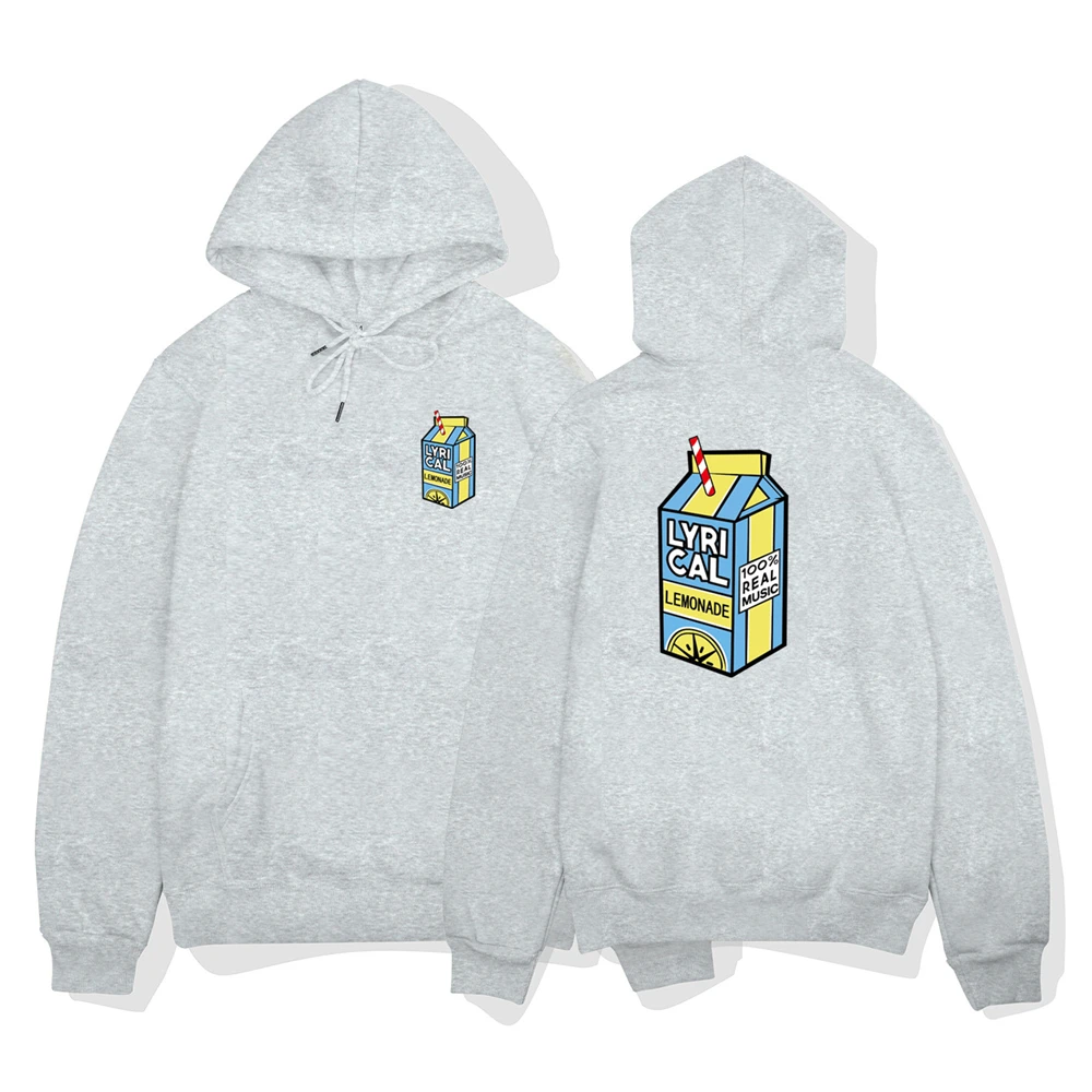 Мужская толстовка Lyrical Lemonade флисовый свитшот с принтом Повседневный пуловер для