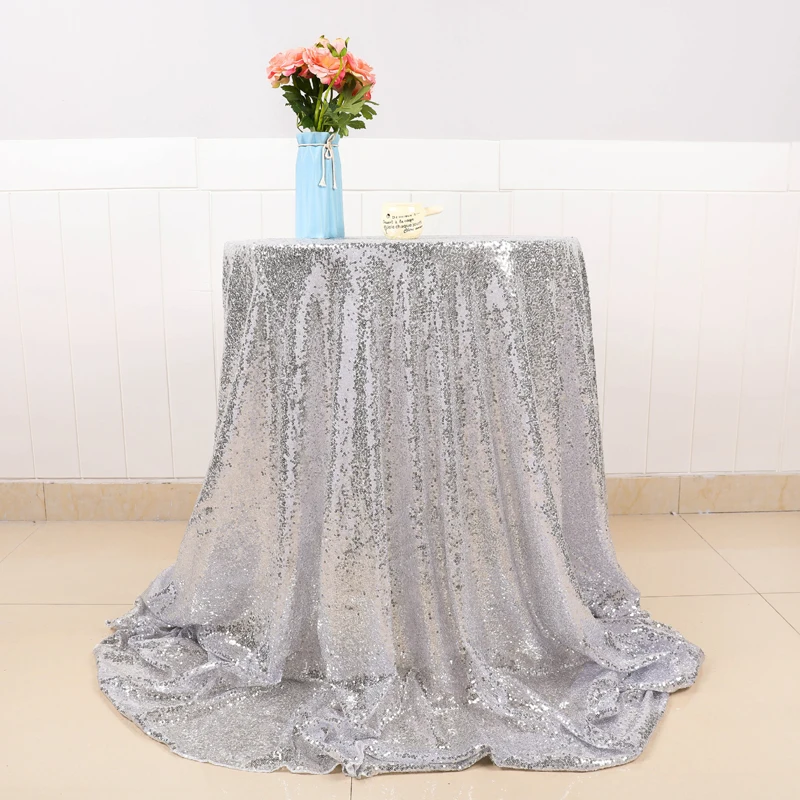 

Custom Made Sequined Tablecloth Birthday Party Dessert Tablecloth Event Arrangement Wedding Table Decoration Sequin Cloth