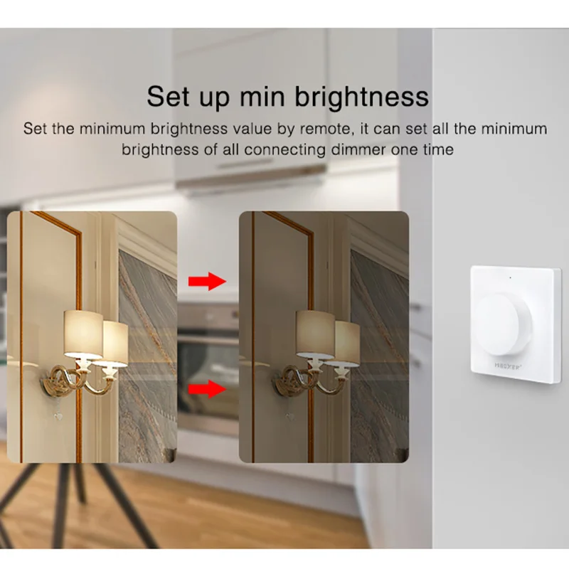Miboxer TRI-C1 AC Triac RF Диммер переключатель AC110V 220V 2 4 GHz беспроводной пульт