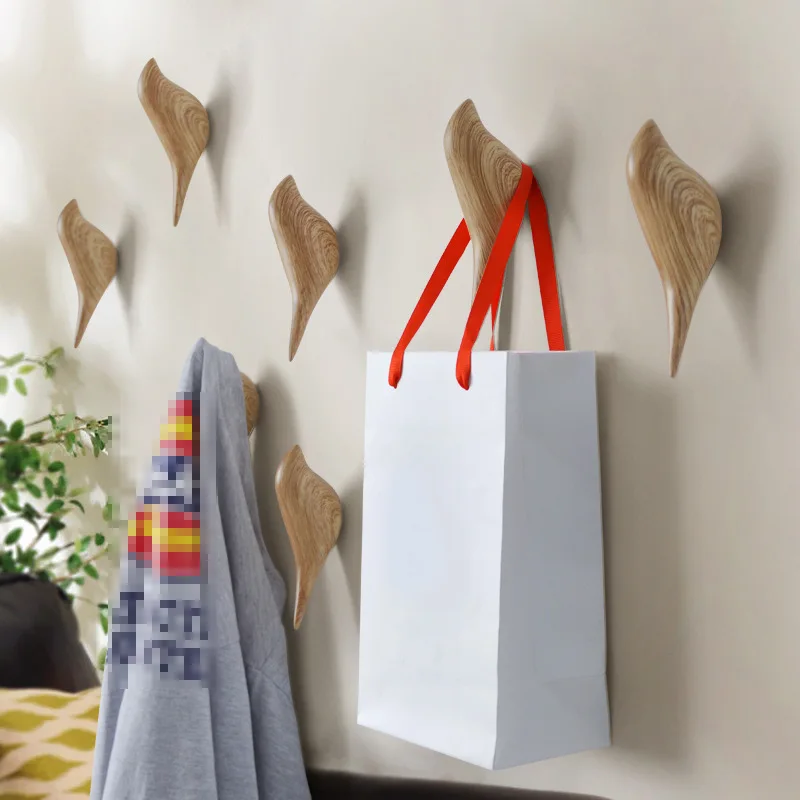 

Creative home wall bird decoration animal hook wall decoration bedroom door hook hanger stereo single hook.