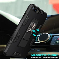 for iphone 6 6s 7 8 plus se 2020 shockproof case car magnetic ring built in kickstand cover for iphone 11 pro xs max xr x 10