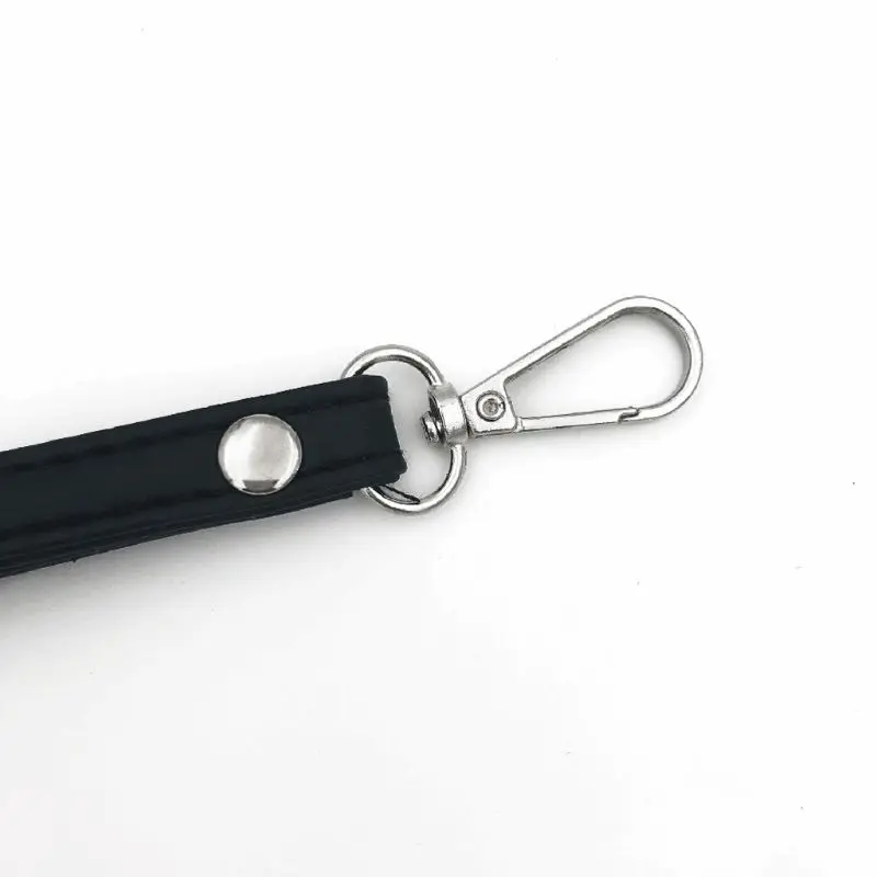 Черного цвета из искусственной кожи с ремешком на руку сумочки ремешок замена