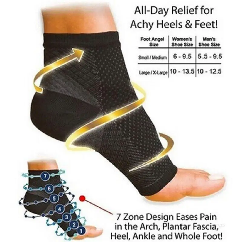 1 пара компрессионных носков для ног с защитой от усталости и варикоза на