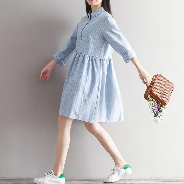 Платье женское вельветовое с отложным воротником на осень/зиму | Женская одежда