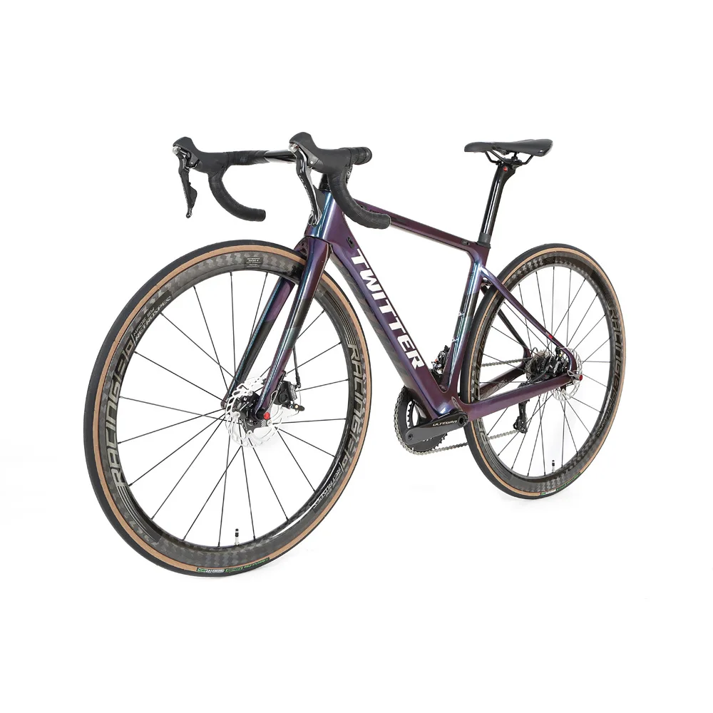 

2020 New Style Twitter Zute R8000 Double Disc Brake 22-Speed Lightweight Carbon Fiber Road Racing Bike carbon bicycle bicycles