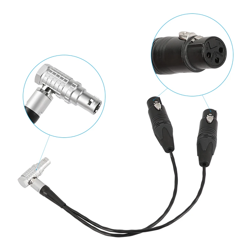 CAMVATE Audio Input Cable connector (Right Angle 10 Pin Male
