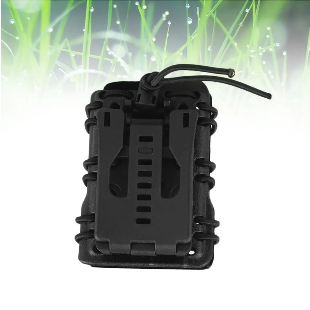 

Plastic Polymer Quick Pull Set Holster Pouch Carrier (Black)