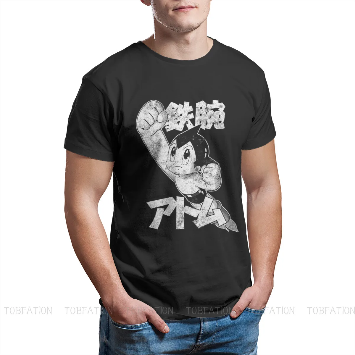 

Tetsuwan Atom Anime Astro Boy Manga Mighty Essential Men Anime Clothes Tops TShirt Short Sleeve T shirt