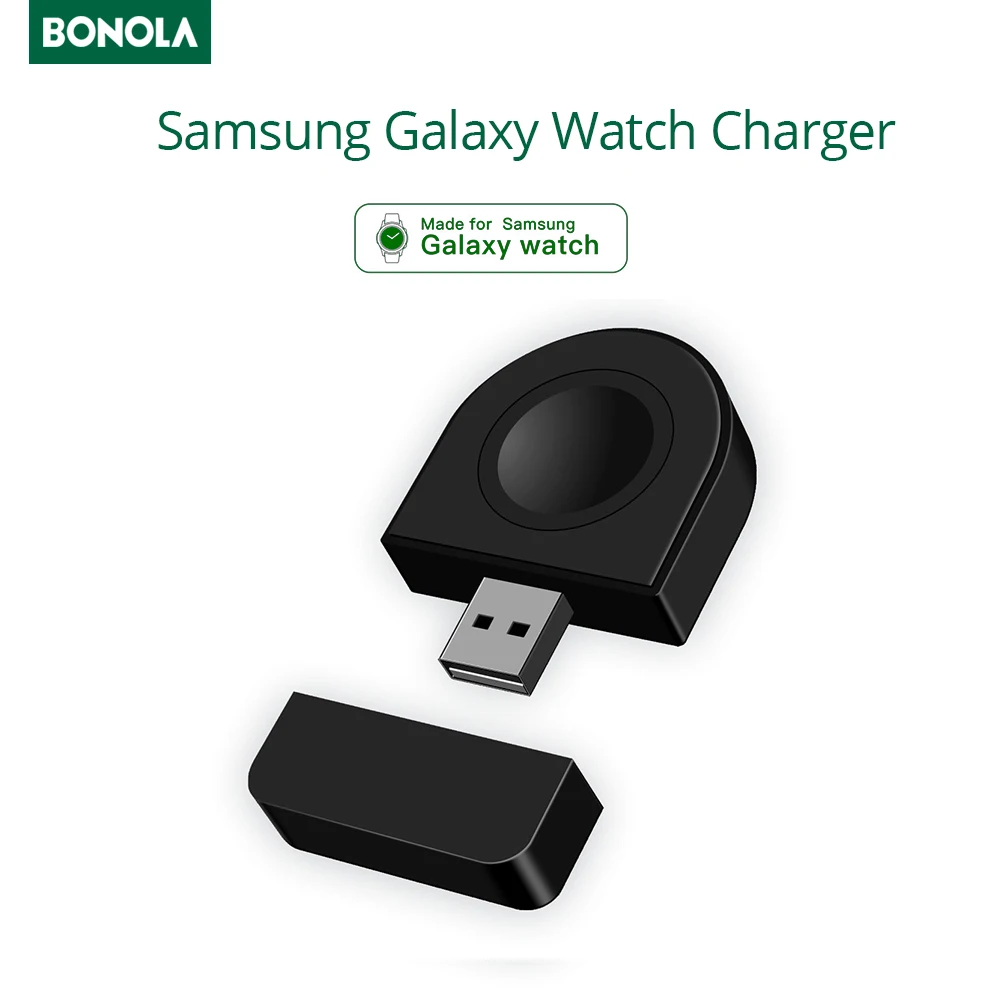 Портативное зарядное устройство для часов Bonola USB Samsung Galaxy Watch 46/42 мм зарядка Active 2/1