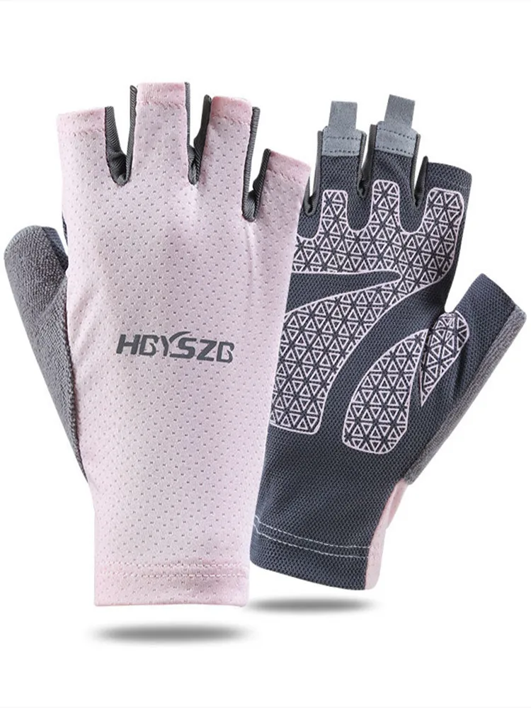 

Ultra-Light Breathable Cycling Fingerless Gloves Fitness Outdoor Butterfly Mesh Silicone Non-Slip Half-Finger Sports Gloves