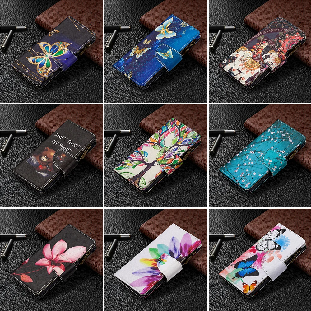 

Flip Leather Case For Xiaomi Mi X3 M3 F3 10T Lite CC9 9T Redmi 9A 9C 8A 7A Note 10 9 S 8 7 Pro Max K40 Zipper Wallet Phone Cover