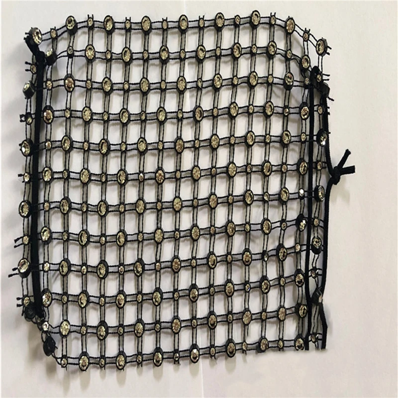 

European And American New Hanging Ear Type Anti-sail Mesh With Diamond Decorative Mask Yarn Rhinestone Jewelry Mask