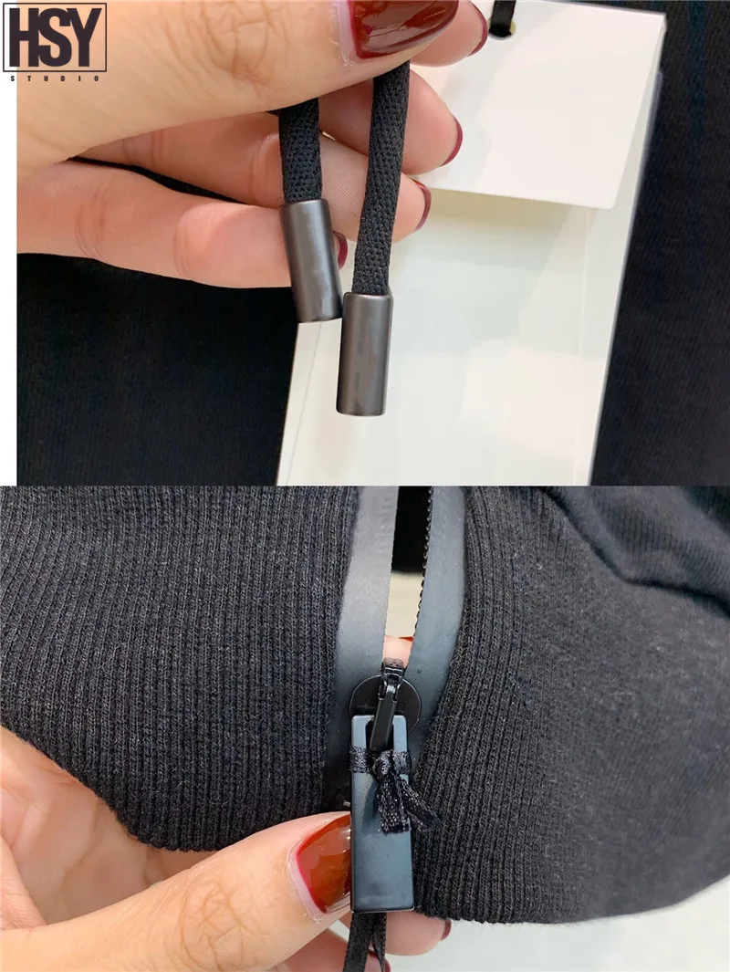 【Hsy】2019осенние Новые Женские ветрозащитные куртки на молнии эластичные закрытые