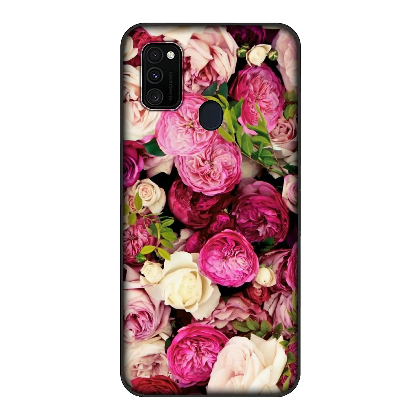 infinity on Purple Lotus flower peony Soft Case for Samsung Galaxy A70 A60 A50 A40 A30 A20 A10 A70S A50S A30S A20S A10S A20E |