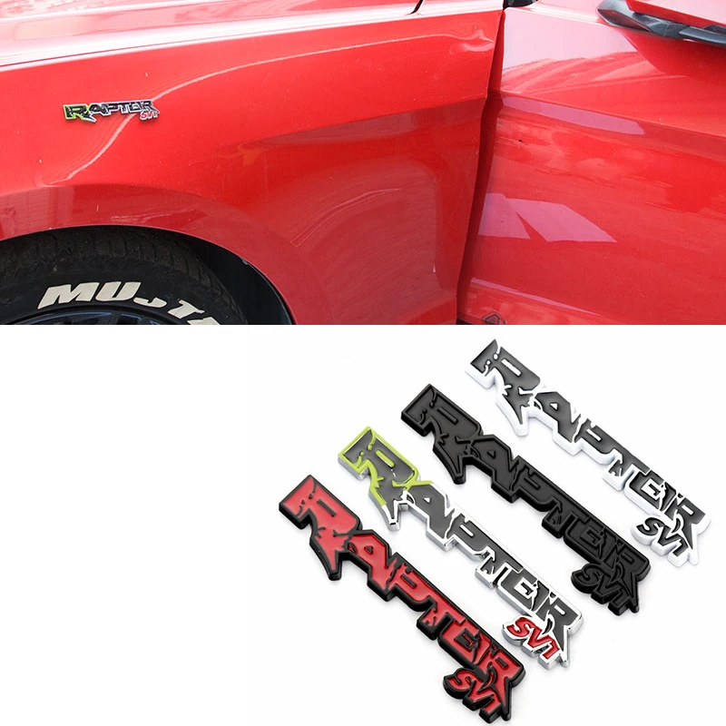

Металлическая 3d-эмблема Raptor SV1 SVT для багажника, крыла, головки, декоративный значок для Ford Raptor F150 F250 F350 Mustang Mondeo 5 Kuga RANGER