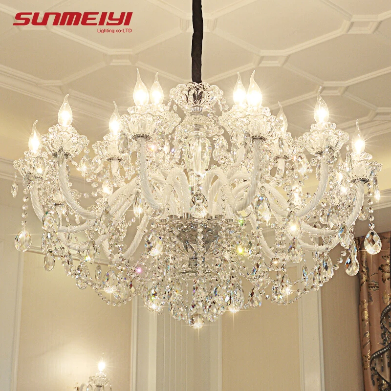 

Luxury LED Crystal Chandeliers Lighting lustre cristal For Living room Bedroom Hotel lampadario led Modern Large Chandeliers