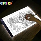 3 уровня, планшет, тренировка, доска для рисования, диммируемая, Led A4 A5 Размер, детская живопись, развивающие игрушки для детей