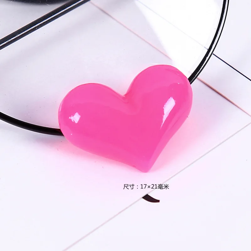 Имитация в форме сердца полимерная глина Лизун подвески для слайма Набор