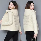Пуховик женский из матовой ткани 2019 новое осеннее и зимнее пальто Женская легкая хлопковая одежда короткий чехол в Корейском стиле