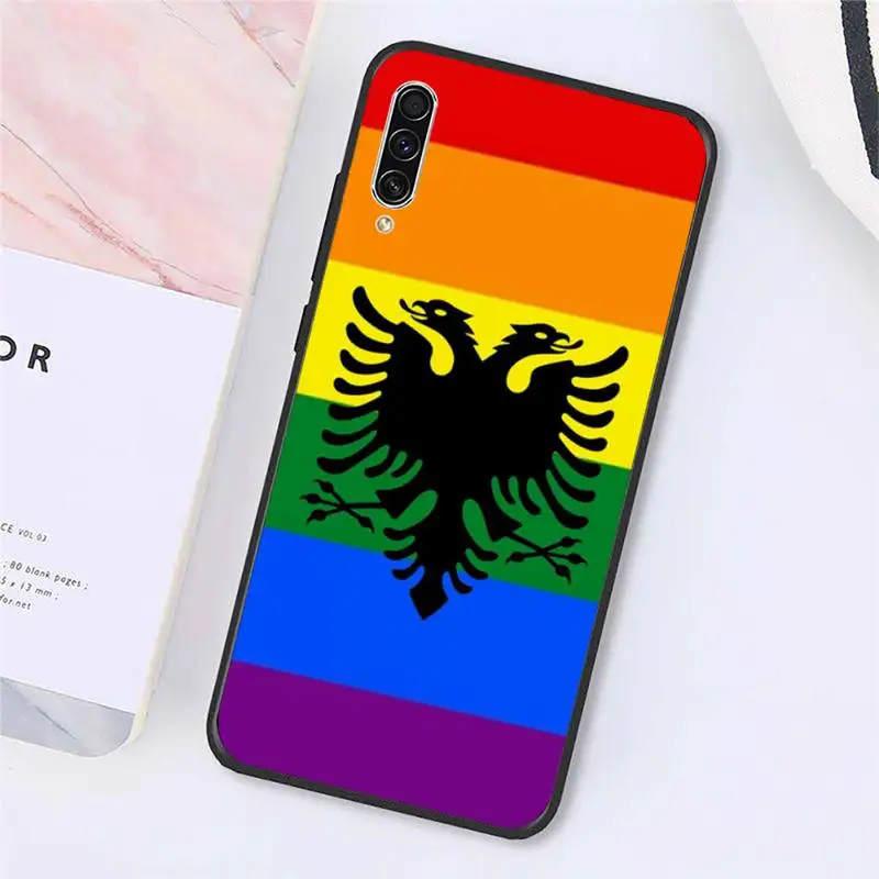 

Albania flag Sign Symbol Phone Case For Samsung galaxy A S note 10 7 8 9 20 30 31 40 50 51 70 71 21 s ultra plus