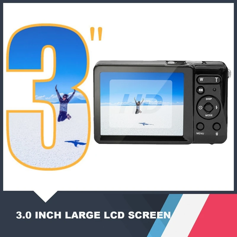 8 Megapixel Inch TFT LCD Rechargeable HD Digital Camera Video Students Cameras with 8X Zoom / 12 MP/HD | Электроника