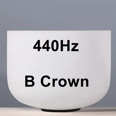 440Hz Note B CVNC 12 дюймов идеальный шаг Примечание C/D/E/F/G/A/B чакра Матовый Кварцевый Поющая чаша для медитации Исцеление йогой - Цвет: 440Hz Note B