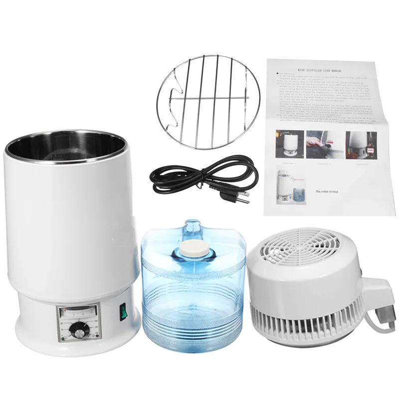 

750W 4L Pure Water Distiller Water Purifier Container Stainless Steel Water Filter Device Household Dental Distilled Water