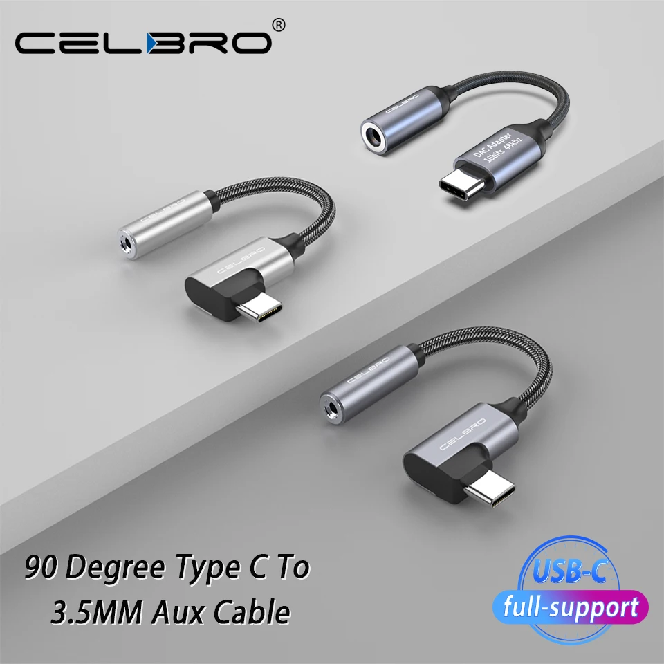 Аудиокабель с разъемом для наушников 90 градусов Usb C 3 5 мм Aux Тип адаптер Usbc Samsung Note