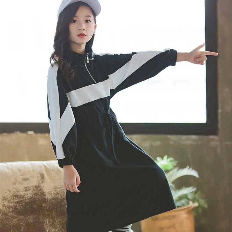 Платье для девочек сезон осень-зима коллекция 2019 года детское Повседневное