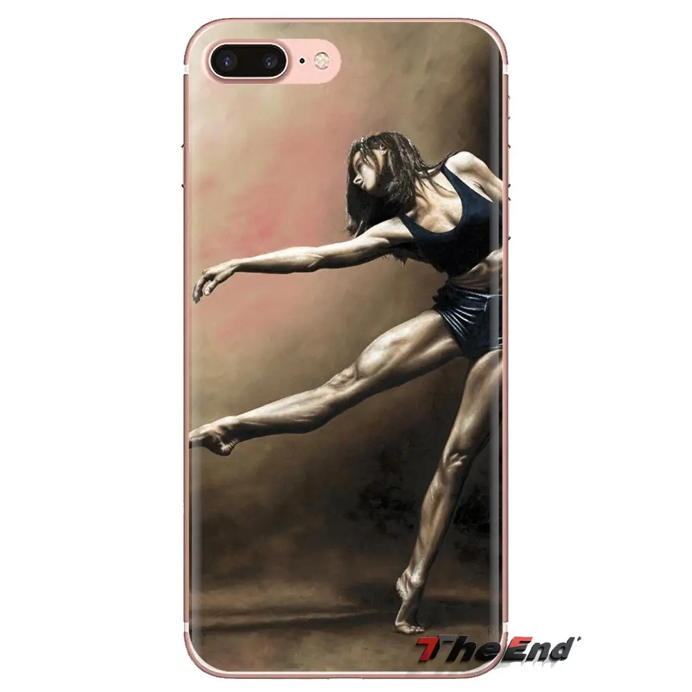 Для samsung Galaxy S2 S3 S4 S5 MINI S6 S7 edge S8 S9 Plus Note 2 3 4 5 8 Coque Fundas балетная Танцовщица для девочек