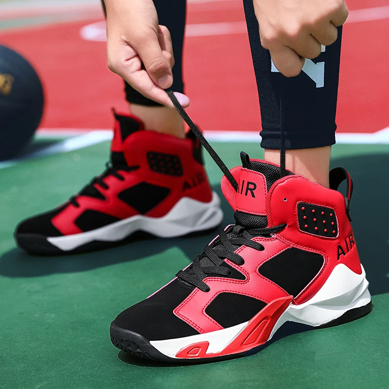 UYOYU с высоким берцем большие Размеры Баскетбольная обувь Для мужчин на открытом