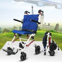 hot sale portable folding wheelchair for disabled elderly travel