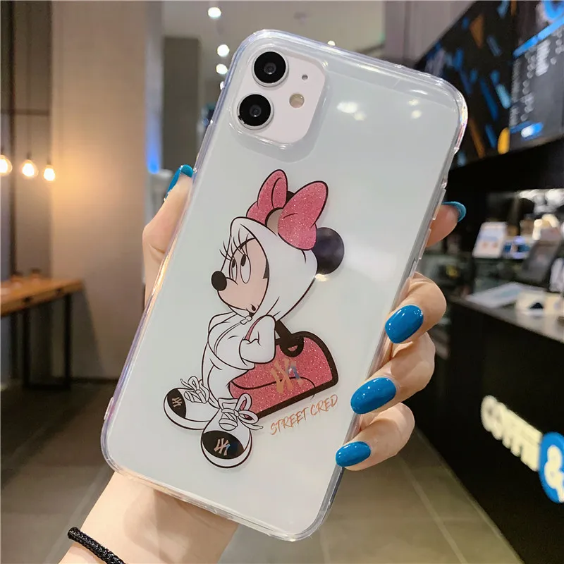 Чехол-накладка для IPhone X XS XR Max 7 8 Plus 12 12pro с изображением Микки и Минни Disney