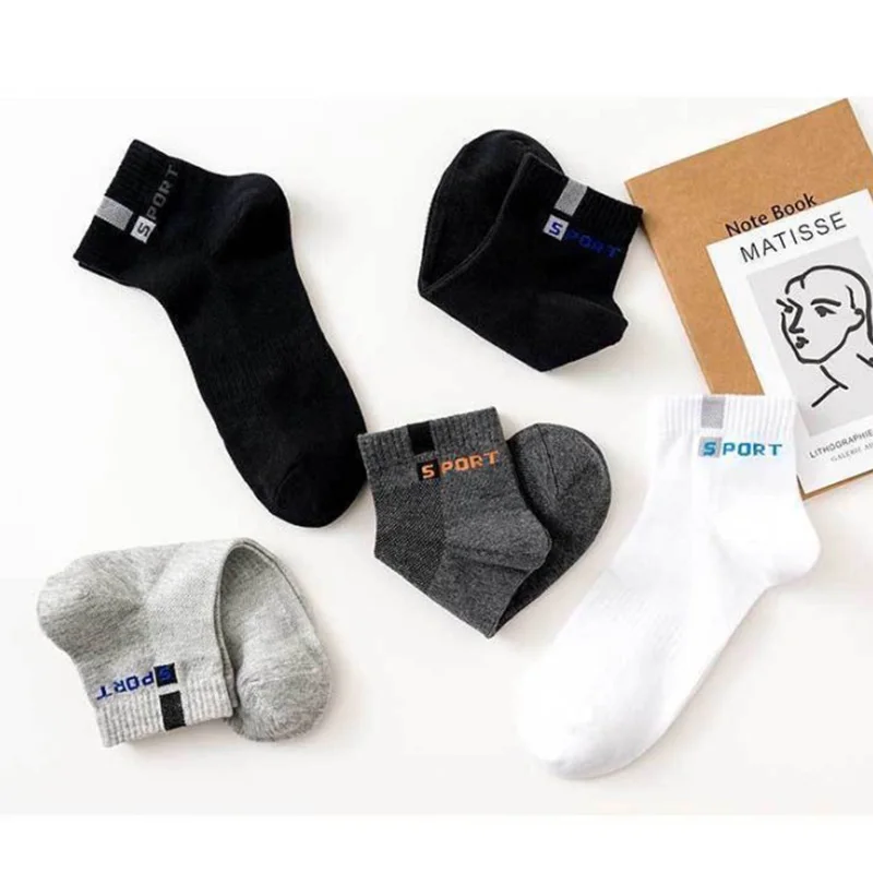 10 шт. = 5 пар/упаковка мужские летние носки