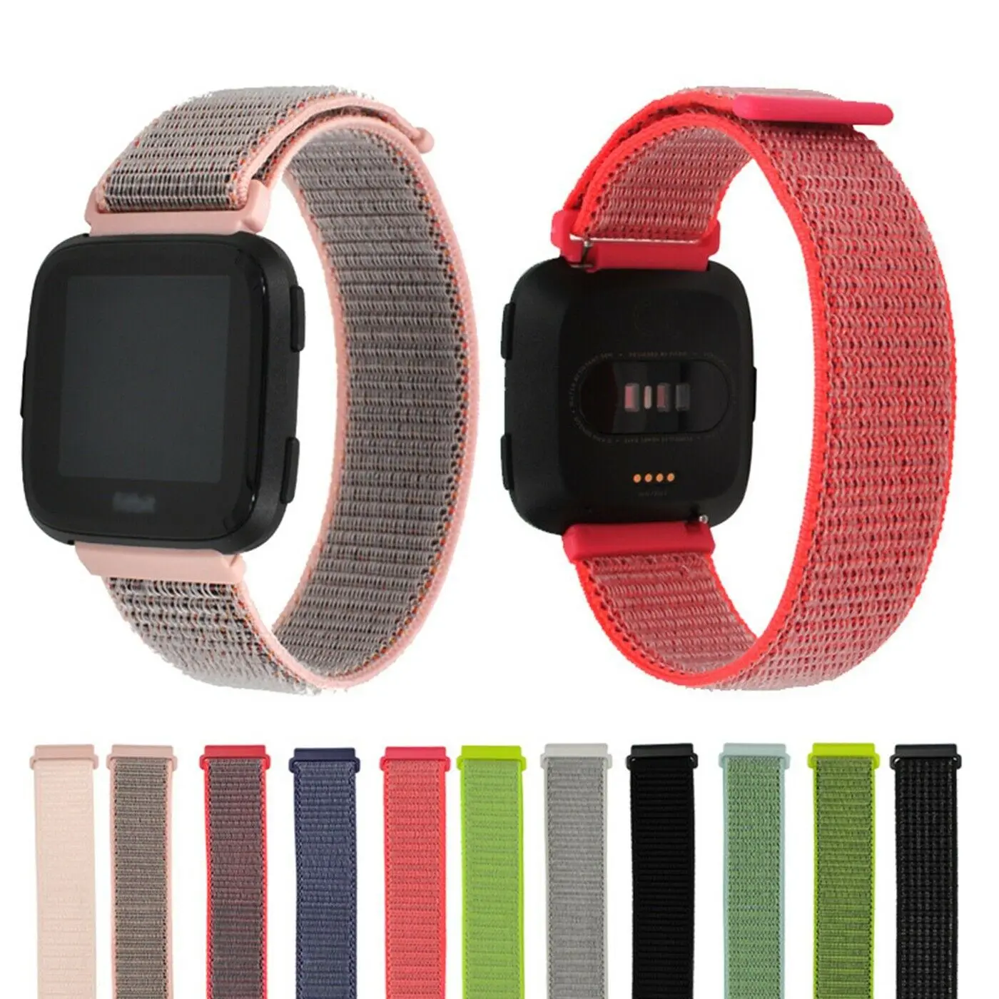 Essidi спортивный нейлоновый ремешок для часов Замена Fitbit Versa дышащий волшебный