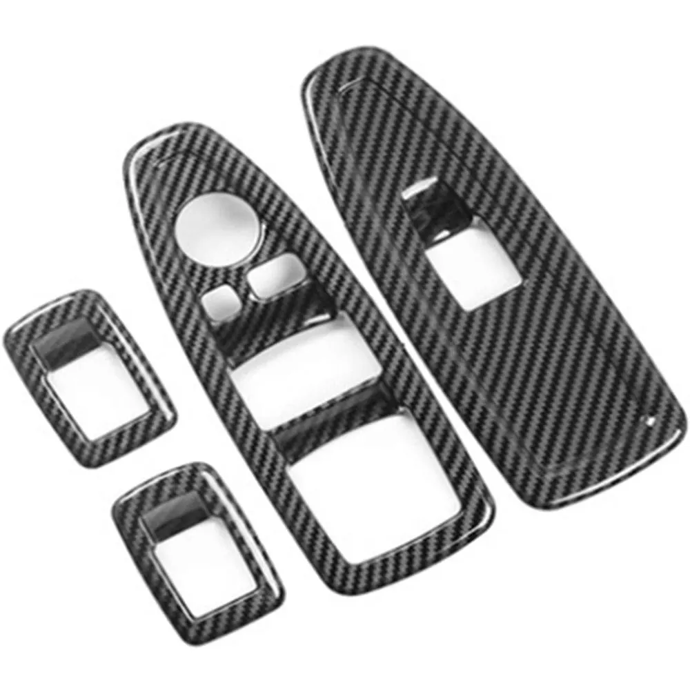

Carbon Fiber Car Interior Accessories Door Armrest Window Glass Button Decoration Frame Cover for BMW 3 4 Series F30 F33 F34 F36